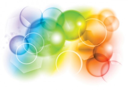 vector de fondo de burbujas coloridas