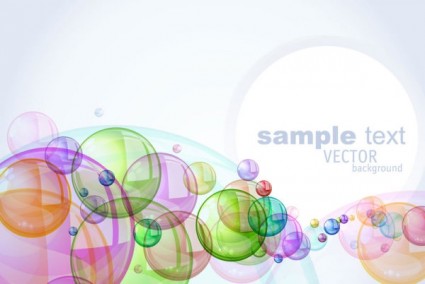 Colorful Bubbles Background Vector