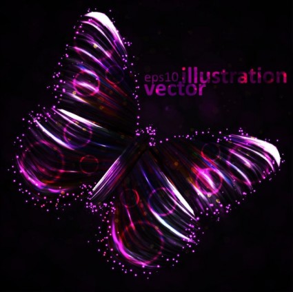 kupu-kupu berwarna-warni vektor