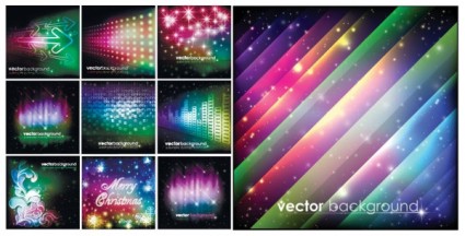Colorful Christmas Vector Background