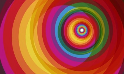 lingkaran berwarna-warni vector art