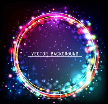 красочный круг Векторный фон