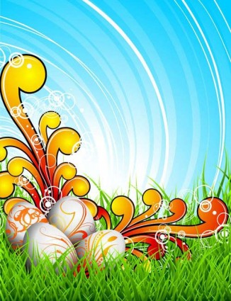 Colorful Easter Background Vector