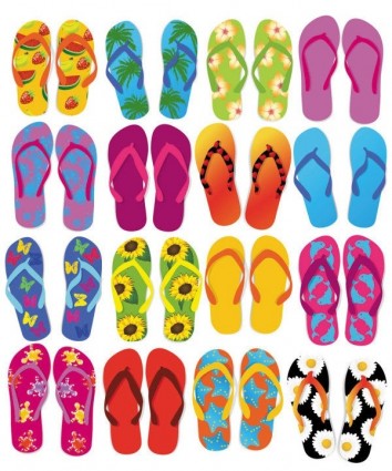 conjunto de vetores de flip-flops coloridos