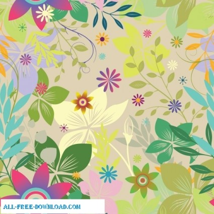 bunte floral seamless Pattern-Hintergrund