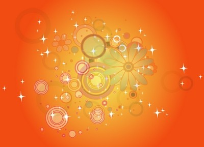 illustration vectorielle motif fleur coloré