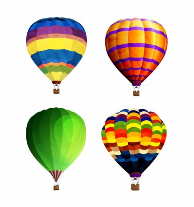 balon udara panas yang berwarna-warni