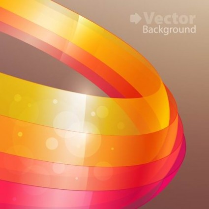 разноцветными лентами Векторный фон