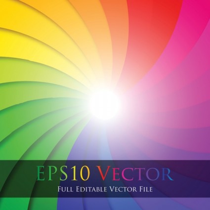 warna-warni swirl vektor