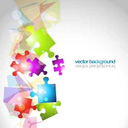 Colorful Vector Background Puzzle