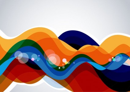 warna-warni gelombang abstrak latar belakang