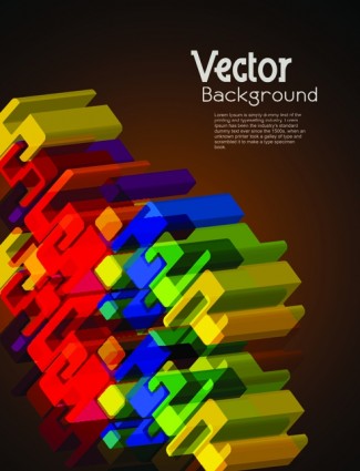 colorfuld teks template vektor