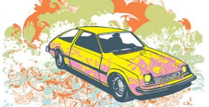 Colour Background With Car