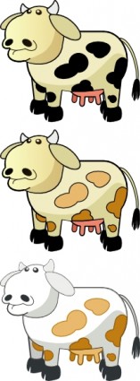 奶牛剪貼畫的顏色