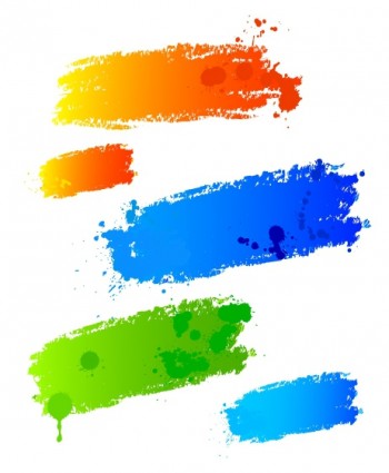 traits de peinture de couleur