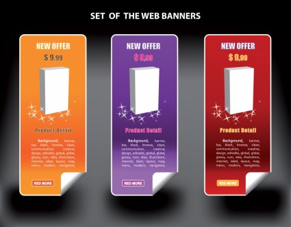 Colourful Banners Banner Vector