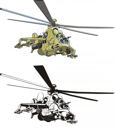 vector de doe de helicópteros de combate