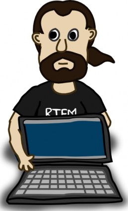 clip art de personajes del ordenador portátil