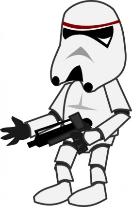 karakter komik stormtrooper clip art