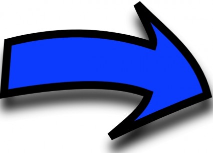 clip art de cómic flecha derecha