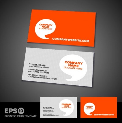 commerciale business card template vettoriale