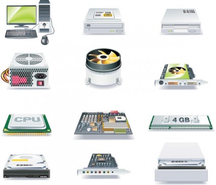 computer e accessori icona vettoriale