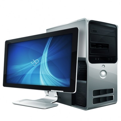Computer Case And Lcd Monitor