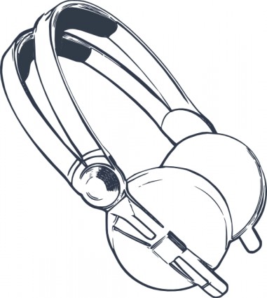 komputer headphone clip art
