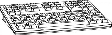 コンピューターのキーボードのクリップアート