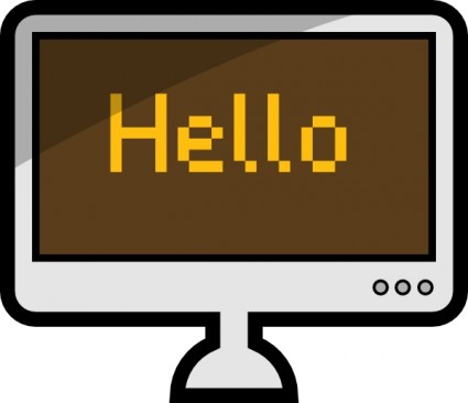 computadora lcd pantalla clip art