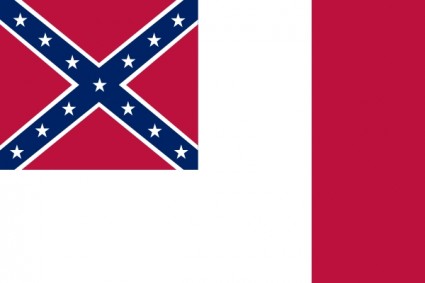 confédéré drapeau national depuis mar clipart