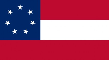Konföderierte Staaten von Amerika-Flagge-ClipArt-Grafik