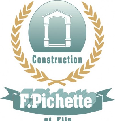 logotipo de pichette de construção
