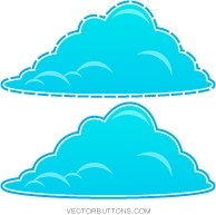 Cool blu nuvole soffici