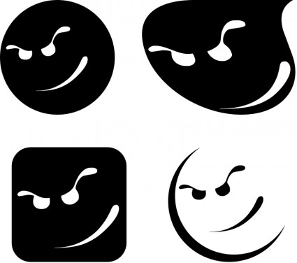 biểu tượng mặt cười mát mẻ phim hoạt hình khuôn mặt