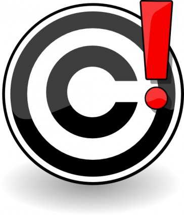 clip art de problema de derechos de autor