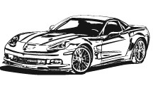 vecteur de Corvette zr1