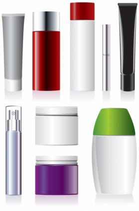 Cosmetic Containers Vector