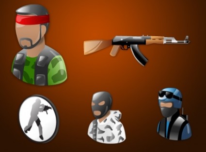 Counter strike pack de iconos de los iconos de vista