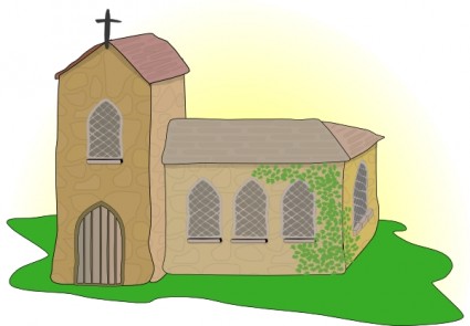 国の教会のクリップアート