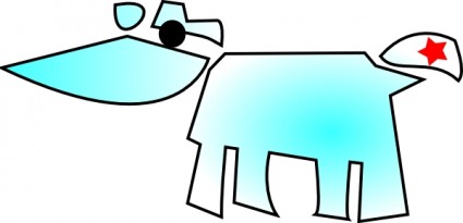 vaca e estrela clip-art