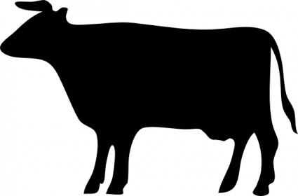 vaca silhueta clip-art