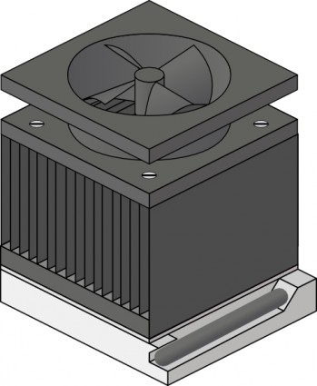 CPU dissipador de calor ventilador soquete amd duron clip-art