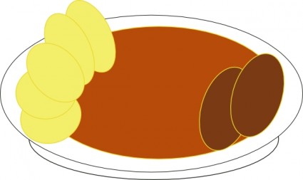 cremige Tomaten-Suppe-ClipArt-Grafik