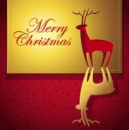 創造的なクリスマス カード ベクトル