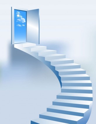 творческие лестница узор вектор