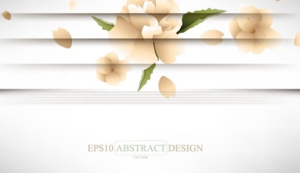 vector de fondo floral de estilo creativo de persianas