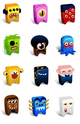 pack d'icônes de créatures Emoticones