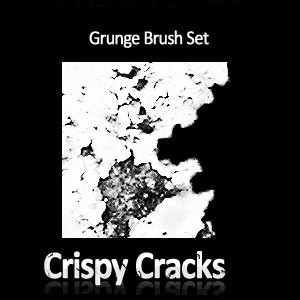 croustillant de fissures grunge brush set