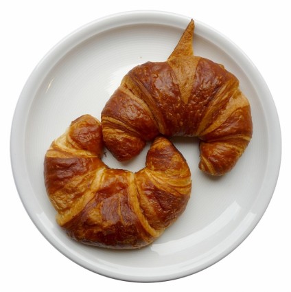 Croissant-Frühstück-Blätterteig